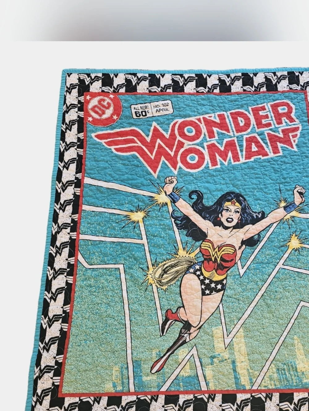 Wonder Woman Handmade DC Comics Issue #302 Crib Quilt